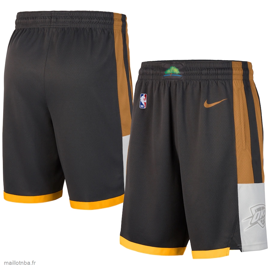 Pantalon Oklahoma City Thunder Nike Charcoal 201920 City Edition Swingman Shorts